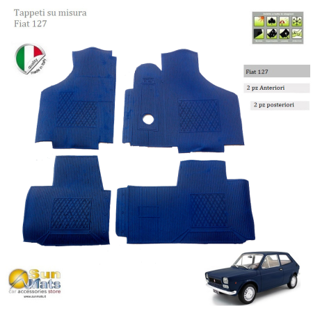 Tappeti Fiat 850 Epoca Blu